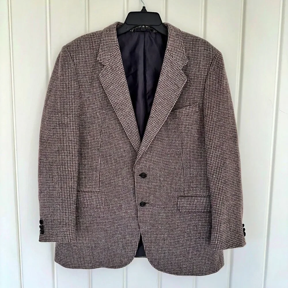 Vintage Jean Paul Germain !00% Wool Sport Coat Two Button Size 44R